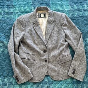 J Crew Herringbone Blazer